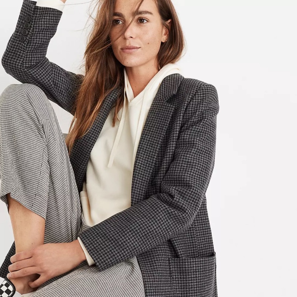 Madewell Larsen Houndstooth Blazer